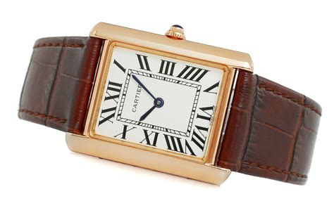 lederarmband cartier tank solo kleines modell